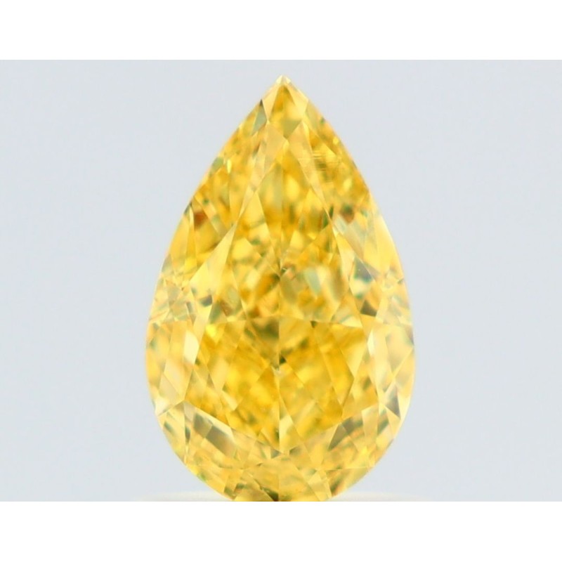 Diament o barwie fantazyjnej szlif gruszkowy, 1.07ct, VS2, Fancy Vivid Yellow, GIA 7521934459
