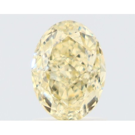 Diament o barwie fantazyjnej szlif owalny, 1.51ct, VS1, Fancy Light Yellow, GIA 2494085594