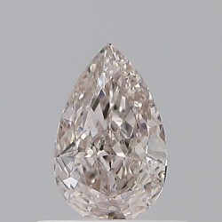 Diament o barwie fantazyjnej szlif gruszkowy, 0.52ct, VS2, Fancy Light Pinkish Brown, GIA 1236776708