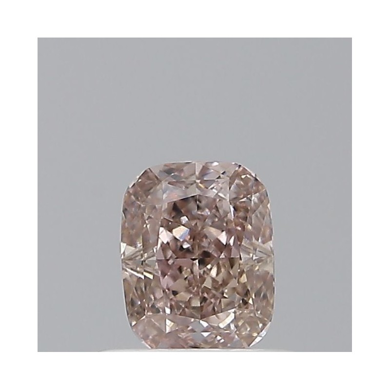 Diament o barwie fantazyjnej szlif poduszkowy modyfikowany, 0.51ct, VS2, Fancy Brown Pink, GIA 2231776706