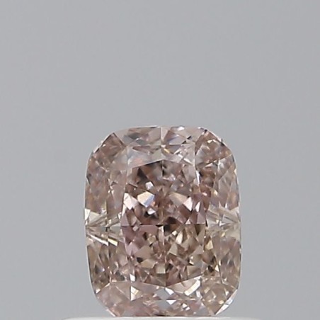 Diament o barwie fantazyjnej szlif poduszkowy modyfikowany, 0.51ct, VS2, Fancy Brown Pink, GIA 2231776706