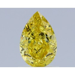 Diament o barwie fantazyjnej szlif gruszkowy, 1.16ct, SI1, Fancy Vivid  Yellow, GIA 7438191465