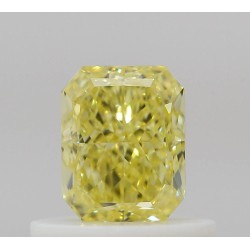 Diament o barwie fantazyjnej radiant, 0.55ct, VVS1, Fancy Intense Yellow, GIA 2537402211