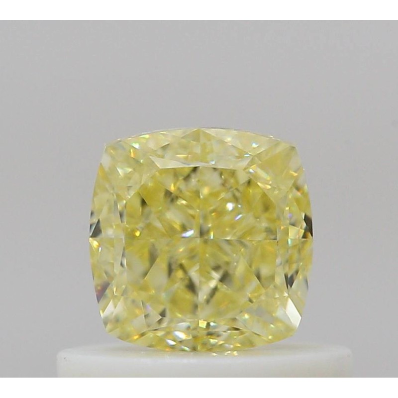 Diament o barwie fantazyjnej szlif poduszkowy brylantowy, 0.66ct, VS1, Fancy Yellow, GIA 7533209266 Diament o barwie fantazyjnej szlif poduszkowy brylantowy, 0.66ct, VS1, Fancy Yellow, GIA 7533209266