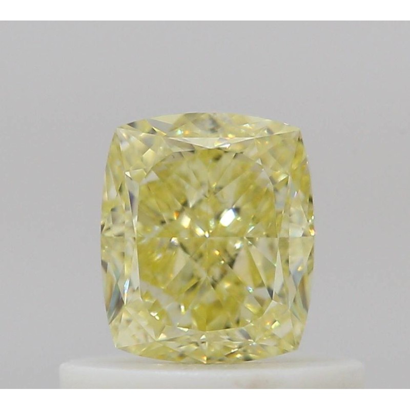 Diament o barwie fantazyjnej szlif poduszkowy brylantowy, 0.61ct, VS1, Fancy Light Yellow, GIA 2536142963 Diament o barwie fantazyjnej szlif poduszkowy brylantowy, 0.61ct, VS1, Fancy Light Yellow, GIA 2536142963