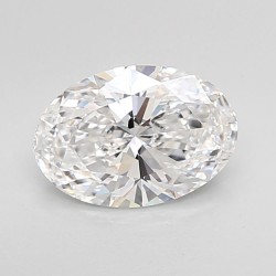 Diament laboratoryjny bezbarwny szlif owalny, 1.38ct, VVS1, D, IGI LG733535020