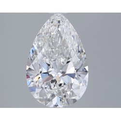 Diament laboratoryjny bezbarwny szlif gruszkowy, 1.9ct, VVS1, E, IGI LG735583288