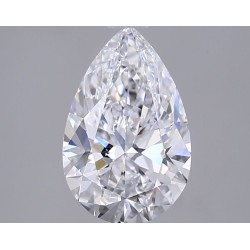 Diament laboratoryjny bezbarwny szlif gruszkowy, 2ct, VVS2, D, IGI LG743580719