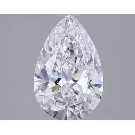 Diament laboratoryjny bezbarwny szlif gruszkowy, 2ct, VVS2, D, IGI LG743580719
