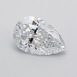 Diament laboratoryjny bezbarwny szlif gruszkowy, 1.55ct, VVS1, D, IGI LG743573735