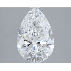Diament laboratoryjny bezbarwny szlif gruszkowy, 2ct, VVS2, D, IGI LG743572753