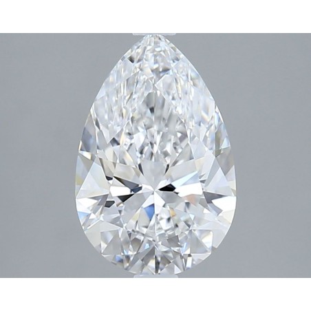 Diament laboratoryjny bezbarwny szlif gruszkowy, 2ct, VVS2, D, IGI LG743572753