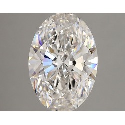 Diament laboratoryjny bezbarwny szlif owalny, 3ct, VVS2, F, IGI LG750598760
