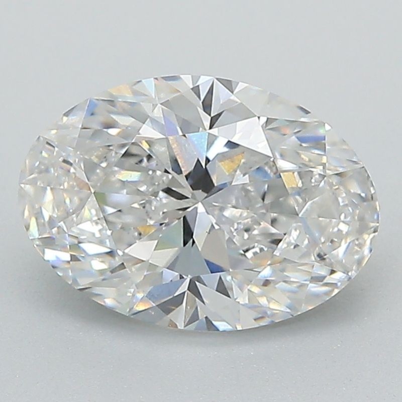 Diament laboratoryjny bezbarwny szlif owalny, 2ct, VVS1, E, IGI LG750592884
