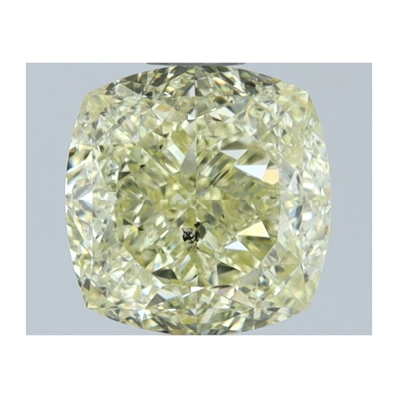 Diament o barwie fantazyjnej szlif poduszkowy modyfikowany, 1.5ct, SI2, Fancy Yellow, GIA 6531682501