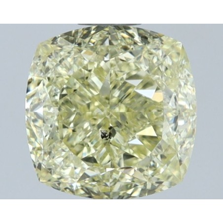 Diament o barwie fantazyjnej szlif poduszkowy modyfikowany, 1.5ct, SI2, Fancy Yellow, GIA 6531682501