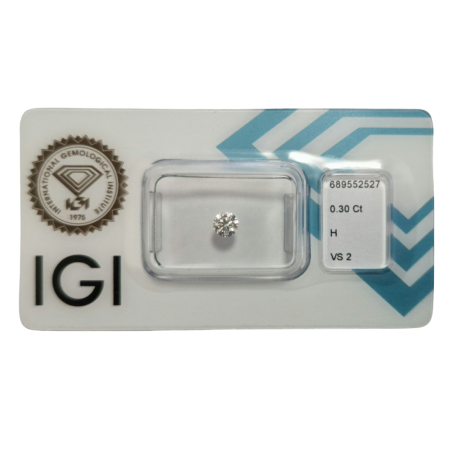 Diament szlif okrągły, 0.3ct, VS2, H, IGI 689552527