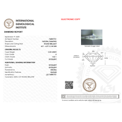 Diament szlif okrągły, 0.3ct, VVS1, H, IGI 734507721