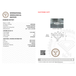Diament szlif okrągły, 0.3ct, VS2, G, IGI 689593388