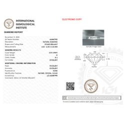 Diament szlif okrągły, 0.3ct, SI2, G, IGI 662447995