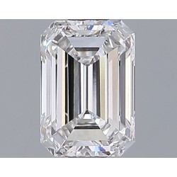 Diament laboratoryjny bezbarwny szlif szmaragdowy, 1.26ct, VVS2, F, IGI LG707525687