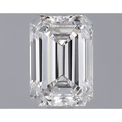 Diament laboratoryjny bezbarwny szlif szmaragdowy, 1.26ct, VVS2, F, IGI LG698515044