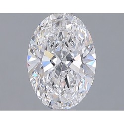 Diament laboratoryjny bezbarwny szlif owalny, 1.32ct, VVS1, D, IGI LG723532323
