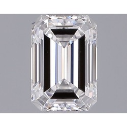 Diament laboratoryjny bezbarwny szlif szmaragdowy, 1.27ct, IF, D, IGI LG724505530