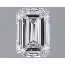 Diament laboratoryjny bezbarwny szlif szmaragdowy, 1.33ct, VVS2, D, IGI LG729501579