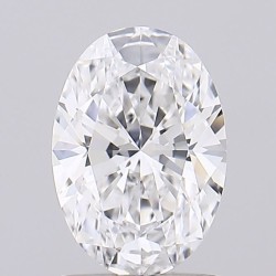 Diament laboratoryjny bezbarwny szlif owalny, 1.3ct, IF, D, IGI LG752504648