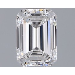 Diament laboratoryjny bezbarwny szlif szmaragdowy, 1.3ct, VVS1, E, IGI LG722578873