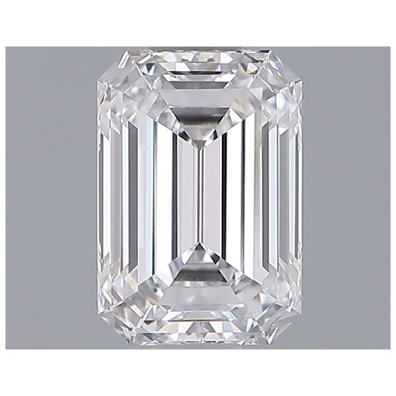 Diament laboratoryjny bezbarwny szlif szmaragdowy, 1.29ct, VVS2, D, IGI LG722551306