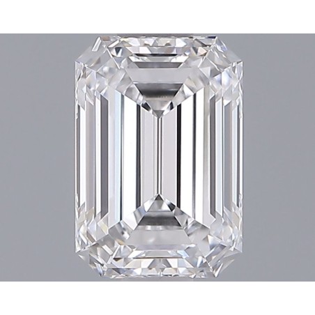 Diament laboratoryjny bezbarwny szlif szmaragdowy, 1.29ct, VVS2, D, IGI LG722551306