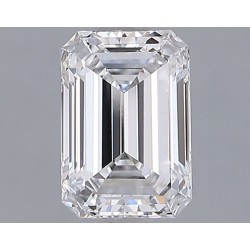Diament laboratoryjny bezbarwny szlif szmaragdowy, 1.46ct, VVS2, D, IGI LG724556849