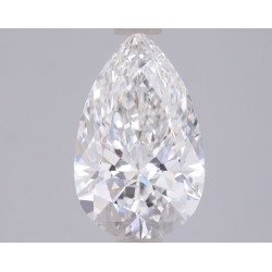 Diament laboratoryjny bezbarwny szlif gruszkowy, 1.56ct, VVS2, D, IGI LG747552545