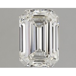 Diament laboratoryjny bezbarwny szlif szmaragdowy, 1.51ct, VVS2, F, IGI LG743522387