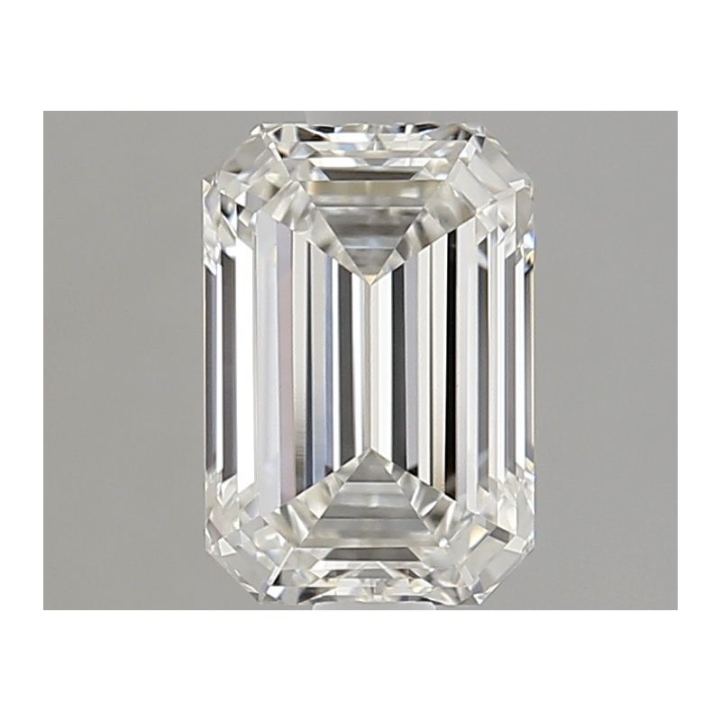 Diament laboratoryjny bezbarwny szlif szmaragdowy, 1.51ct, VVS2, F, IGI LG743522387