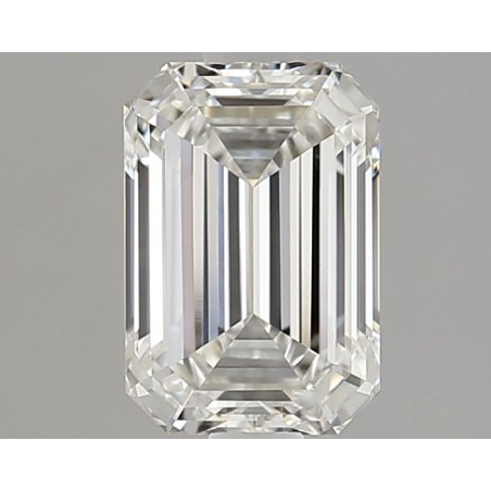 Diament laboratoryjny bezbarwny szlif szmaragdowy, 1.51ct, VVS2, F, IGI LG743522387