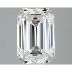 Diament laboratoryjny bezbarwny szlif szmaragdowy, 1.85ct, VVS2, D, IGI LG743522435