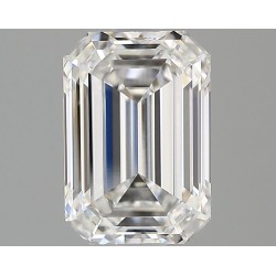 Diament laboratoryjny bezbarwny szlif szmaragdowy, 1.87ct, VVS2, E, IGI LG741524169