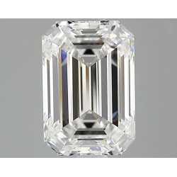 Diament laboratoryjny bezbarwny szlif szmaragdowy, 2.3ct, VVS2, E, IGI LG743599559