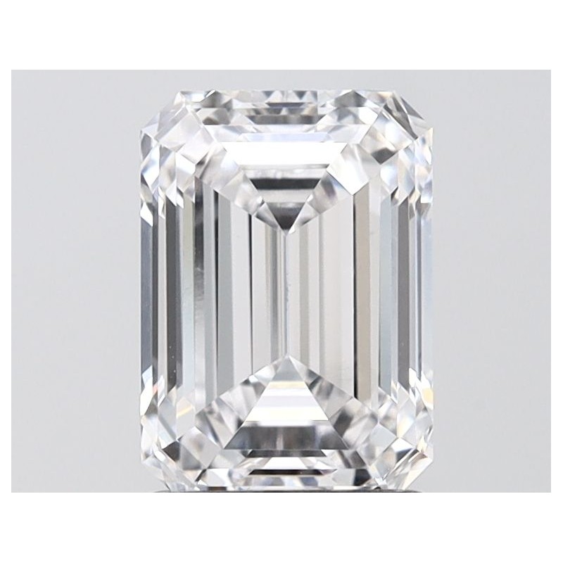 Diament laboratoryjny bezbarwny szlif szmaragdowy, 2.1ct, VVS1, E, IGI LG747529684