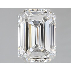 Diament laboratoryjny bezbarwny szlif szmaragdowy, 1.71ct, VVS2, D, IGI LG724550634