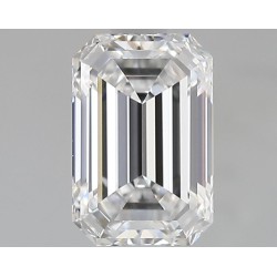 Diament laboratoryjny bezbarwny szlif szmaragdowy, 1.58ct, VVS2, D, IGI LG723570443