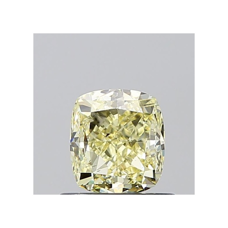 Diament o barwie fantazyjnej szlif poduszkowy modyfikowany, 0.91ct, SI2, Fancy Yellow, GIA 1513228562