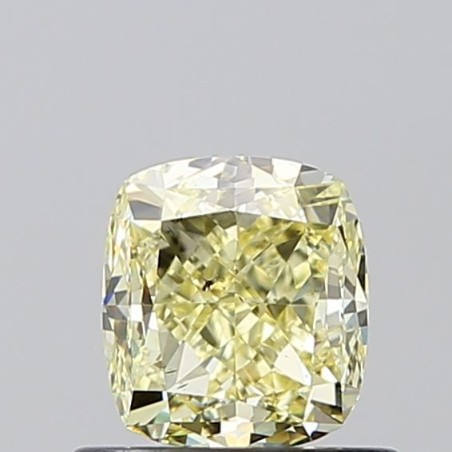 Diament o barwie fantazyjnej szlif poduszkowy modyfikowany, 0.91ct, SI2, Fancy Yellow, GIA 1513228562