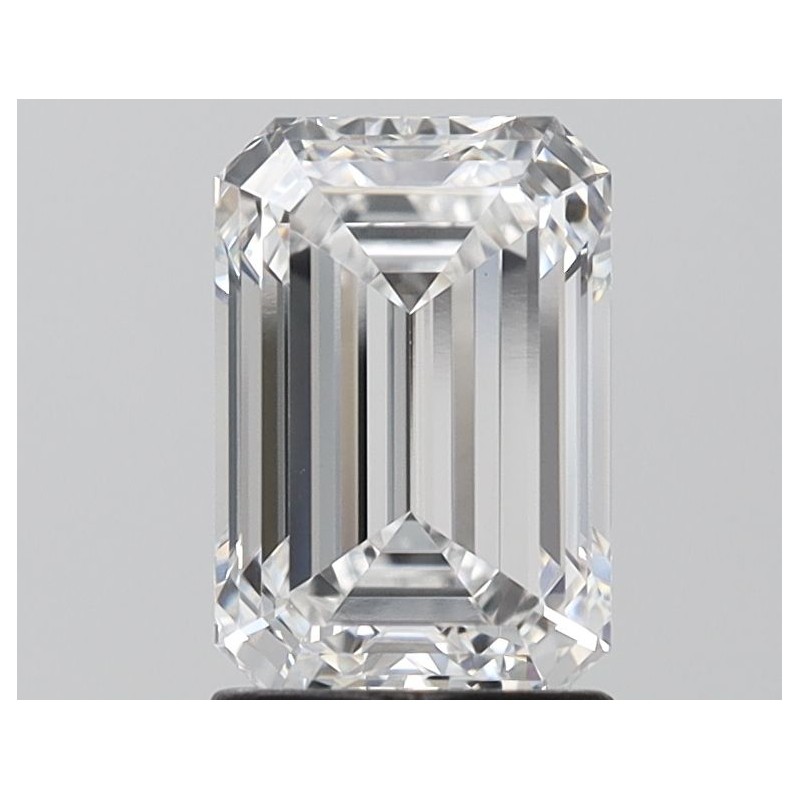 Diament laboratoryjny bezbarwny szlif szmaragdowy, 1.98ct, VVS2, E, IGI LG645455832