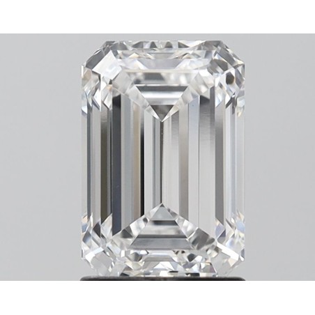 Diament laboratoryjny bezbarwny szlif szmaragdowy, 1.98ct, VVS2, E, IGI LG645455832