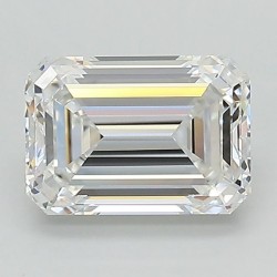 Diament laboratoryjny bezbarwny szlif szmaragdowy, 1.54ct, VVS2, E, IGI LG601332807