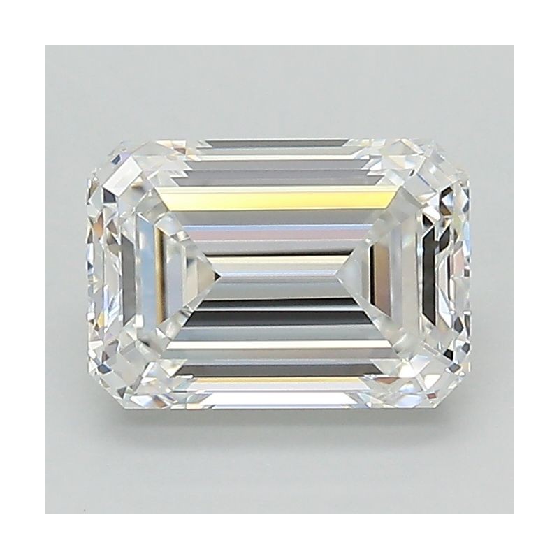 Diament laboratoryjny bezbarwny szlif szmaragdowy, 1.54ct, VVS2, E, IGI LG601332807